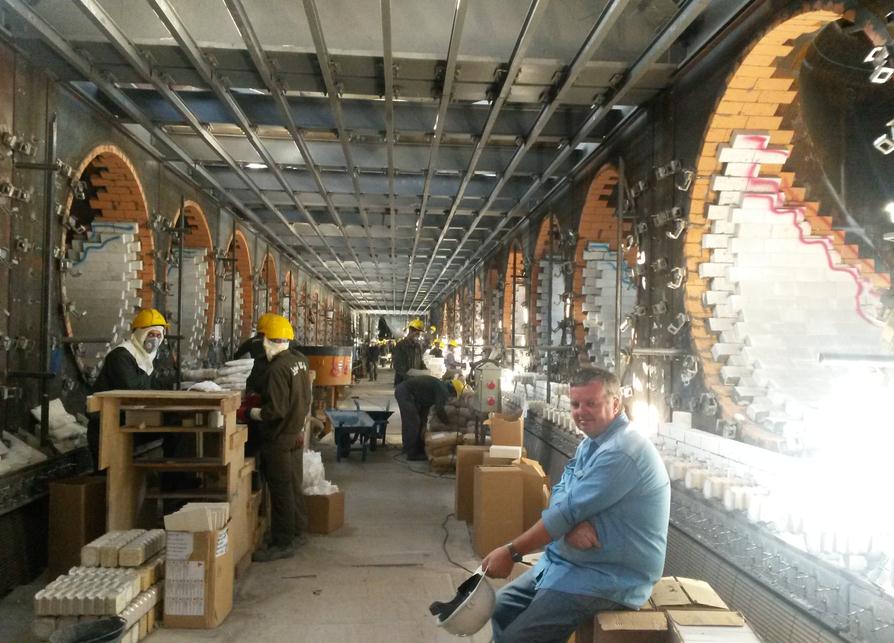 帶式焙燒機工程現場